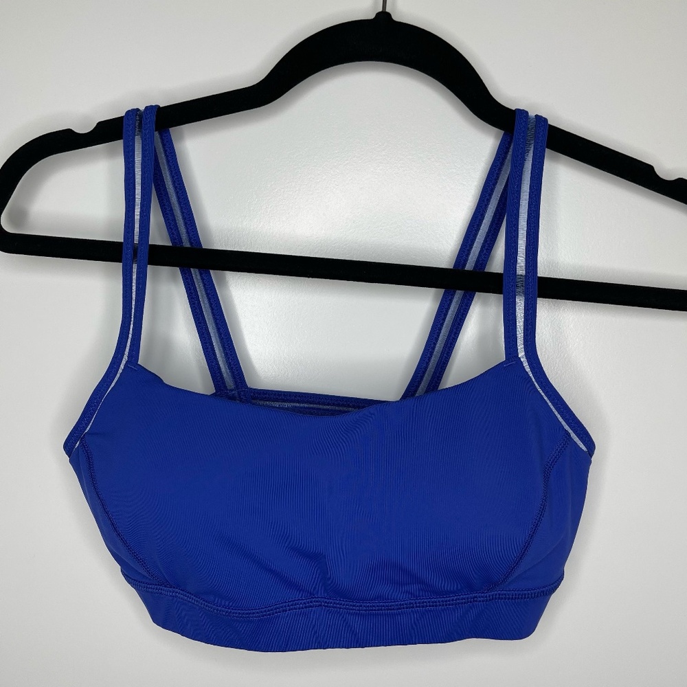 lululemon athletica, Straight up bra, Sapphire Blue , Size 6